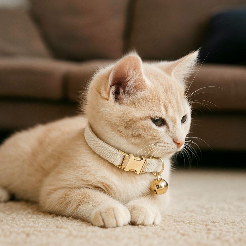 Metal Buckle Cat Necklace Adjustable Pet Dog Collar Practical Pet ID Name Tag  Pet Show