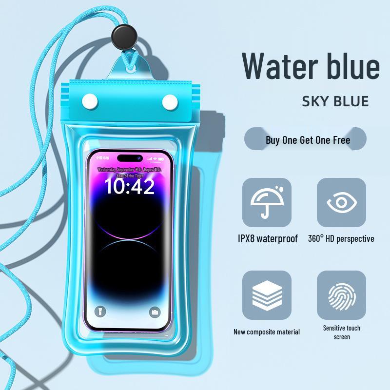 Waterproof Touchscreen Mobile Pouch: For Swimming, Rainproof, Neck Hanging, Underwater Photography, Rafting, and Travel.