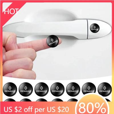 For Renault 2026 New Hub Caps Car Door Keyhole Sticker Auto Lock Decoration Protection Decal For Renault Megane 2 3 4 Twingo Cli