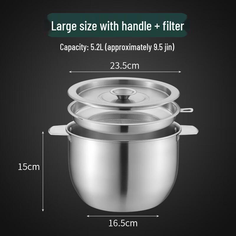 Масляный фильтр-горшок из нержавеющей стали с ручкой