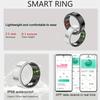 Unisex Waterproof Smart Fitness Ring: Heart Rate & Blood Oxygen Tracker, Multi-Mode Sport Accessory