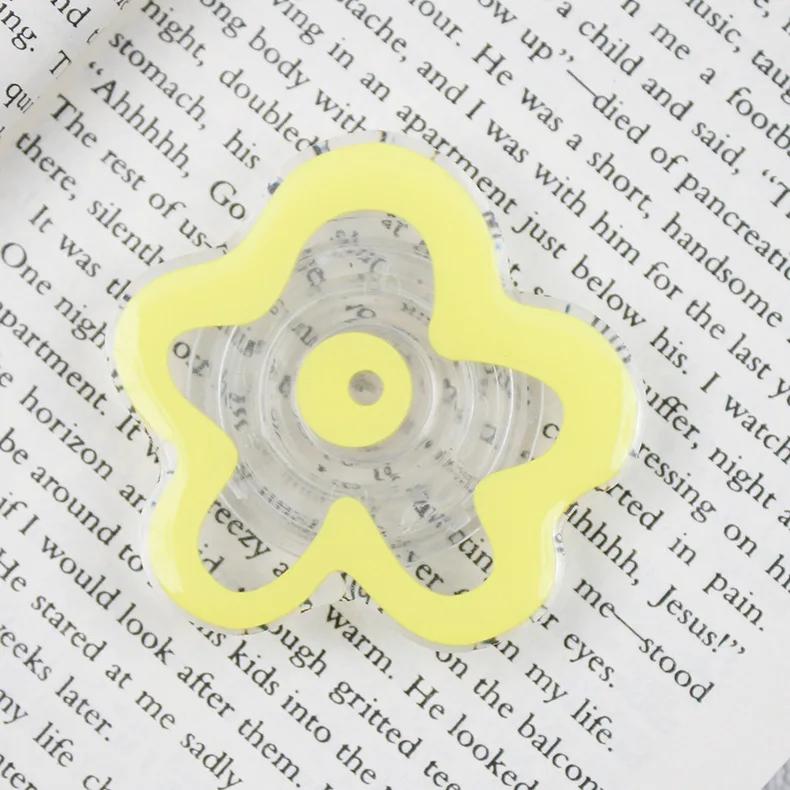 Cute Floral Phone Grip posocket Tok Flower Cellphone Stand Holder for iPhone 11 11 Mobile Bracket Foldable Expanding Kickstand