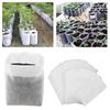 100pcs Biodegradable Nonwoven Nursery Bags Seedling Grow Pots Eco-Friendly Breathable Plant Bags for Garden Greenhouse Transplanting