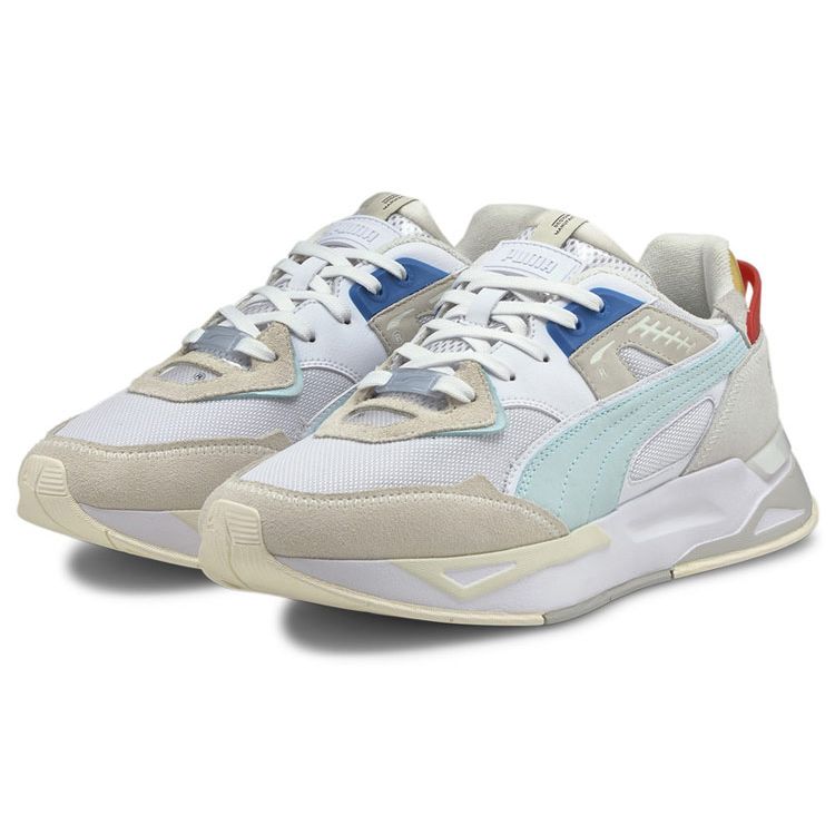 Puma Mirage Lehké Prodyšné Sportovní Nízké Casual Boty Unisex Casual Boty Bílá Šedá Modrá 380696-03