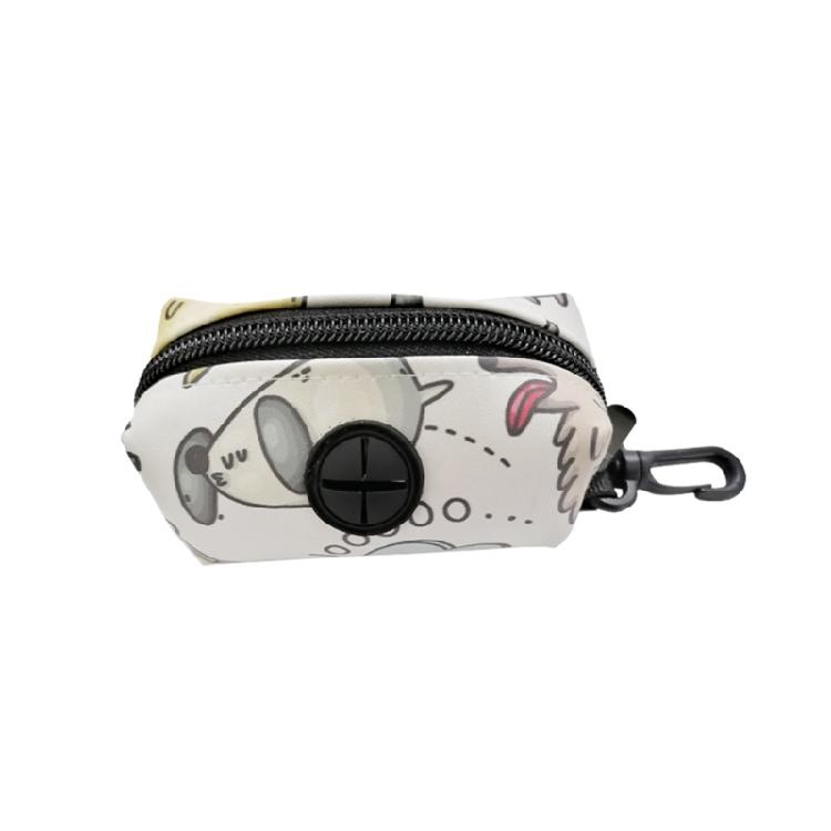 

Pet Waste Bags Dispenser Poop Bags Holder Attaches to Dog Leash Solid & Portable 1 белый