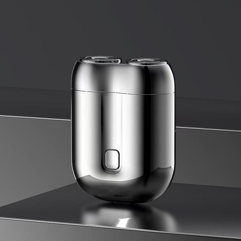 Portable Dual-Head Electric Shaver for Men - Mini Smart Electric Razor, IPX7 Waterproof Full Body Washable Wet & Dry Shaver