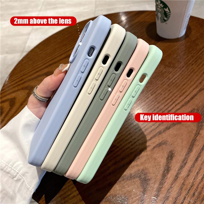 Liquid Silicone Case For iPhone 16 15 14 13 12 11 Pro Max Shockproof Soft Back Protection Cover For 16 series Phone Accessories