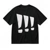 Women's Breathable Classic T-Shirt Triple Exclamation Mark Printed Tee