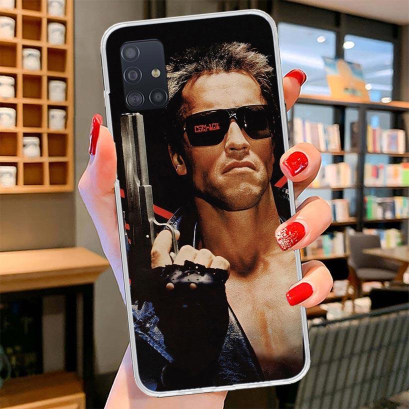 Arnold Schwarzenegger Terminator Cover Phone Case For Samsung Galaxy A12 A22 A32 A52 A72 A02S Phone Case Note 20 Ultra 10 S10 Pl