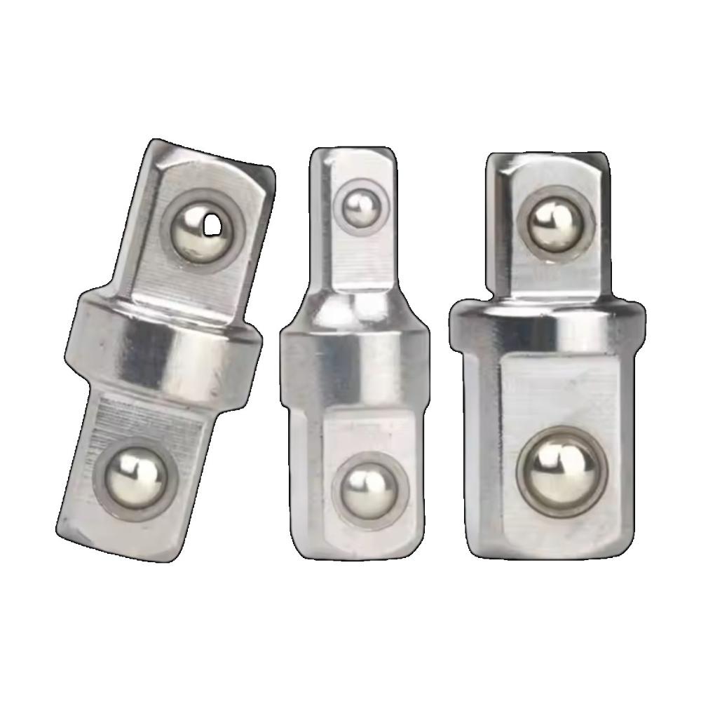 1/3Pcs 1/4 3/8 1/2 inch double-sided head socket adapter impact drive ratchet wrench socket adapter repair hand tool