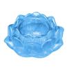 7 Colors Crystal Glass Lotu Flower Candle Tea Light Holder Buddhist Candlestick