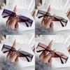 Unisex Frameless Curved Sunglasses With Uv400 Protection For Travel And Outdoor Activities