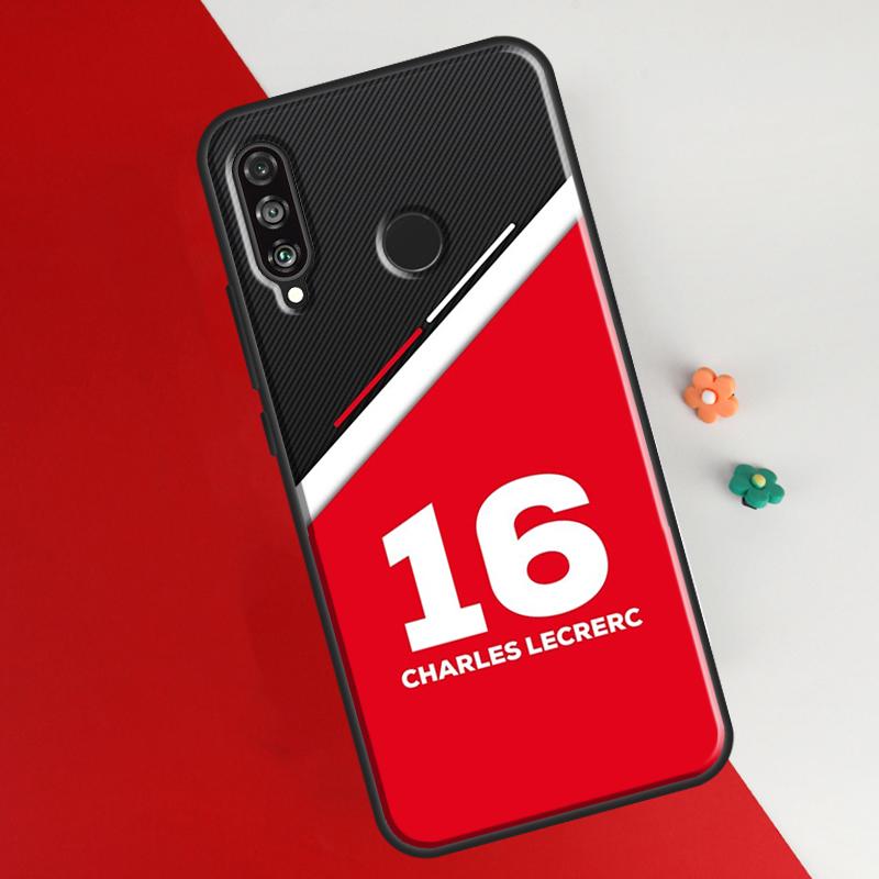 Charles Leclerc 16 F1 Case para Honor 50 8X 9X 10i Capa para Huawei P30 P40 Lite P50 P20 Pro P Smart 2019 Nova 5T