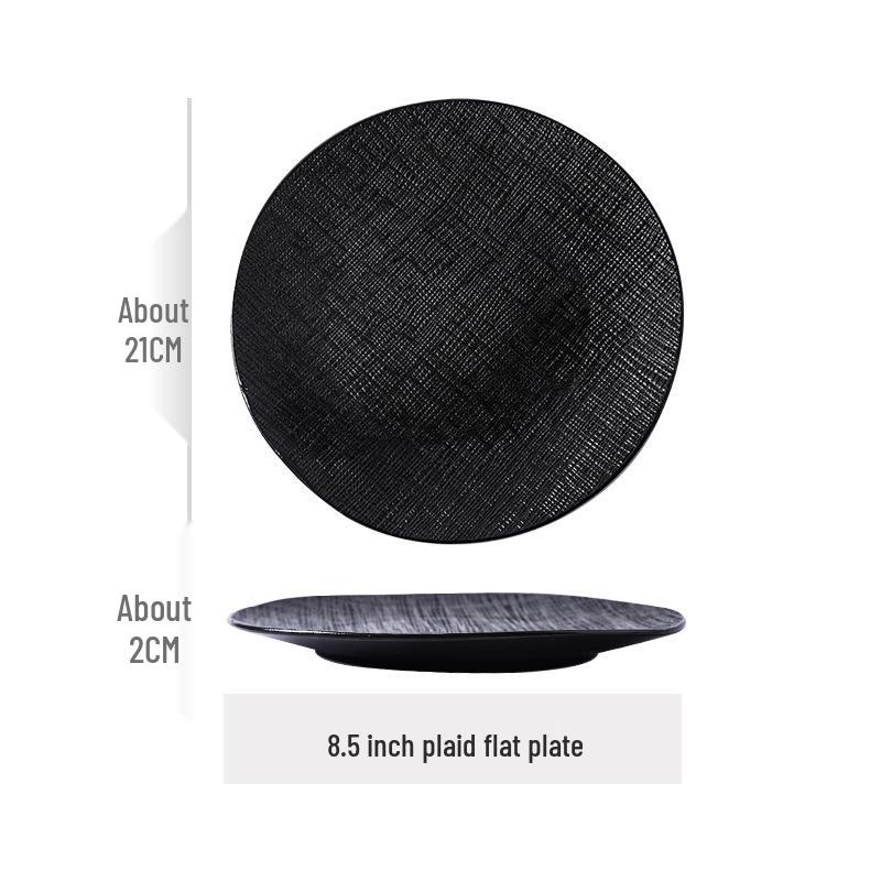 

Скандинавский минимализм Черно-белая керамическая форма для выпечки – Высококлассная сервировочная тарелка для инфлюенсеров, отелей и ресторанов