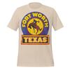 Fort Worth Texas T-shirt: Retro Rese Souvenir (Bomull, Unisex)