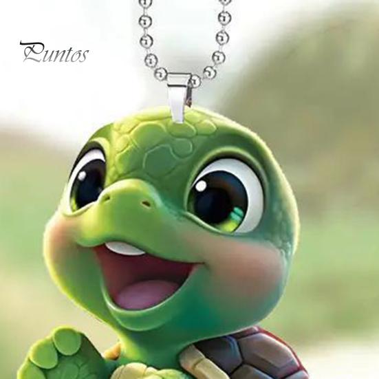 Přívěsek do auta Akrylová realistická želva s řetízkovým popruhem Lehký závěs na stromech Dveře Okna Stěny Taška přes rameno Školní taška Dekorace Přívěsek