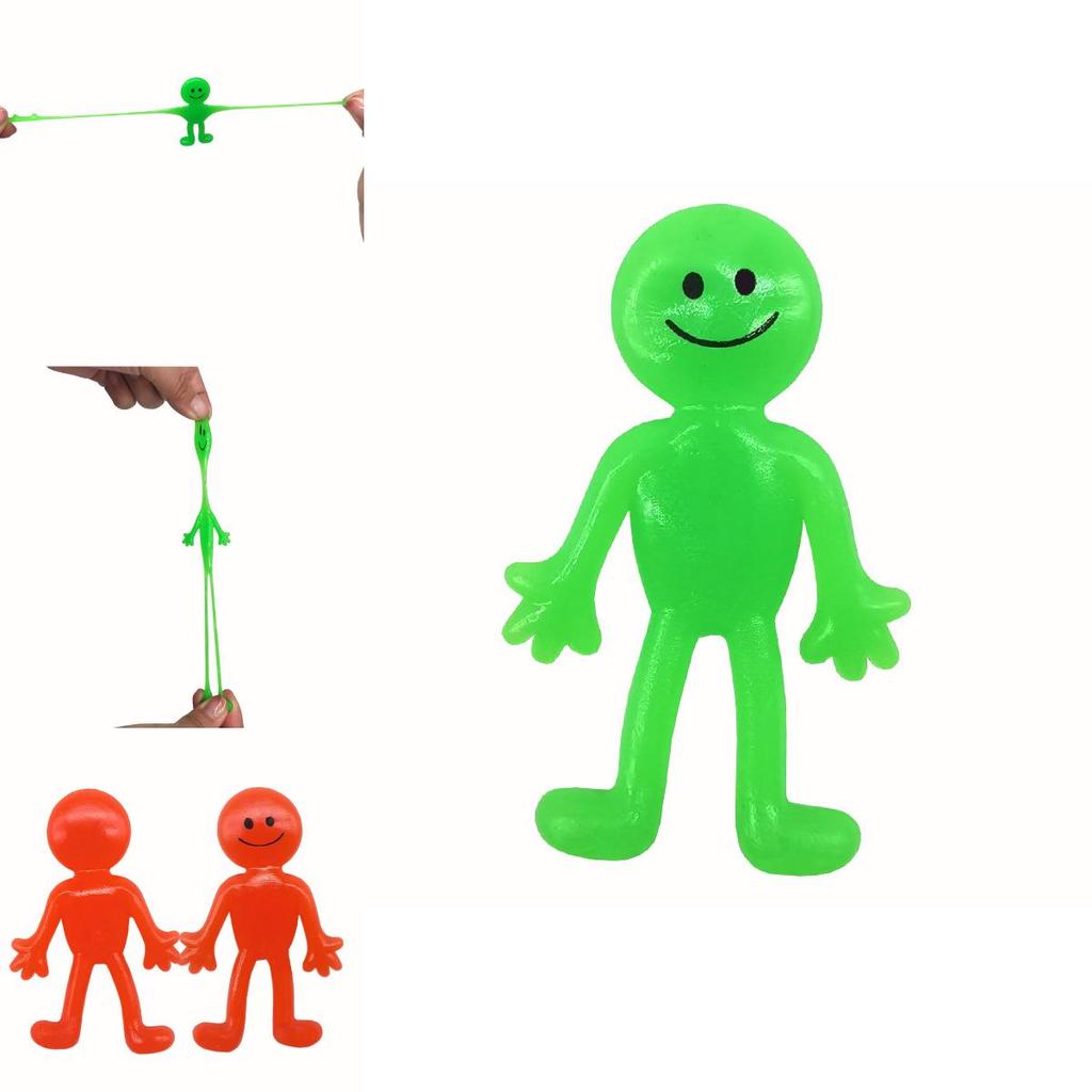 Cross-border Bestseller Tpr Smiley Face Doll Elastic And Squeezeable Stress Relief Toy