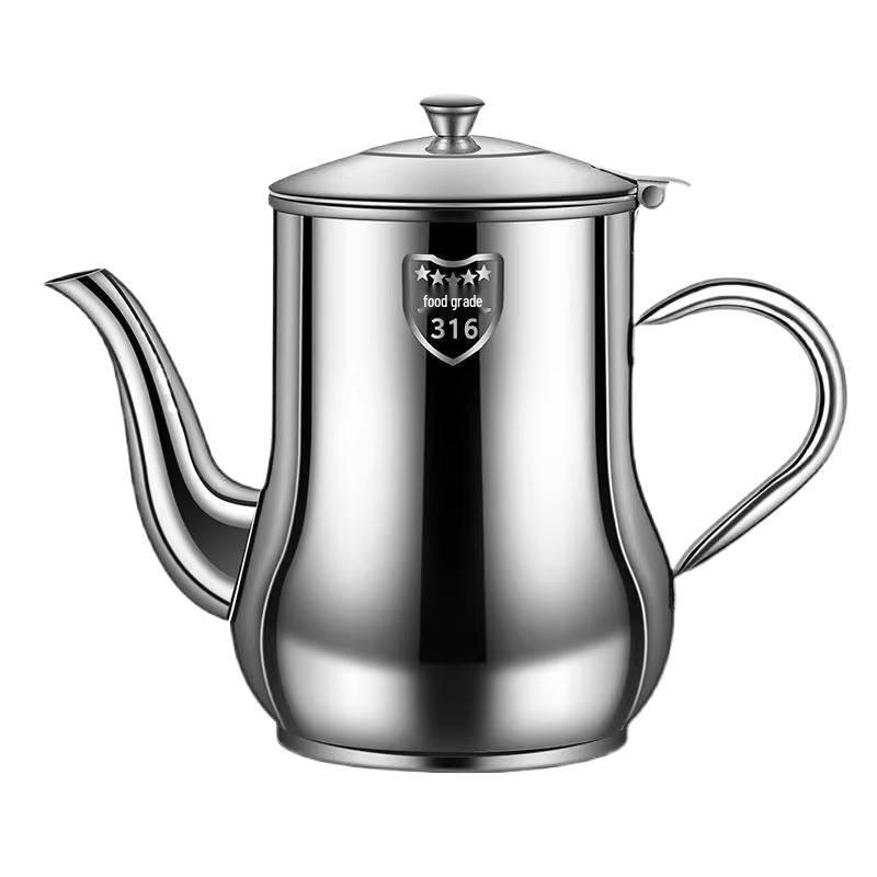 Large Capacity Stainless Steel Oil Storage Pot with Filter