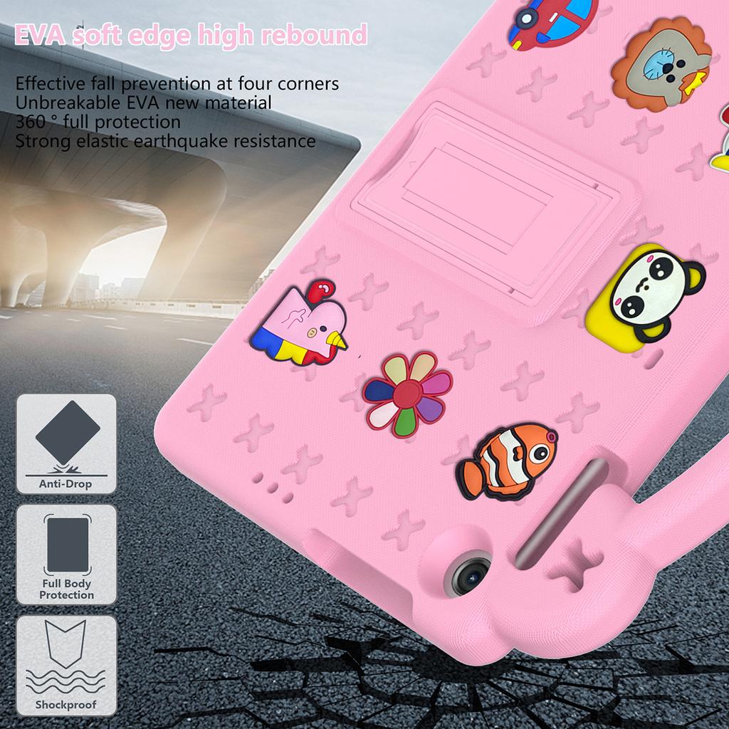 Kids EVA Bear Stand Case for Samsung Galaxy Tab A9 8.7" X110 Tab A9Plus X216 S7 S8 T870 S9FE X510 11" Tab A8 S6 Lite Cover Funda