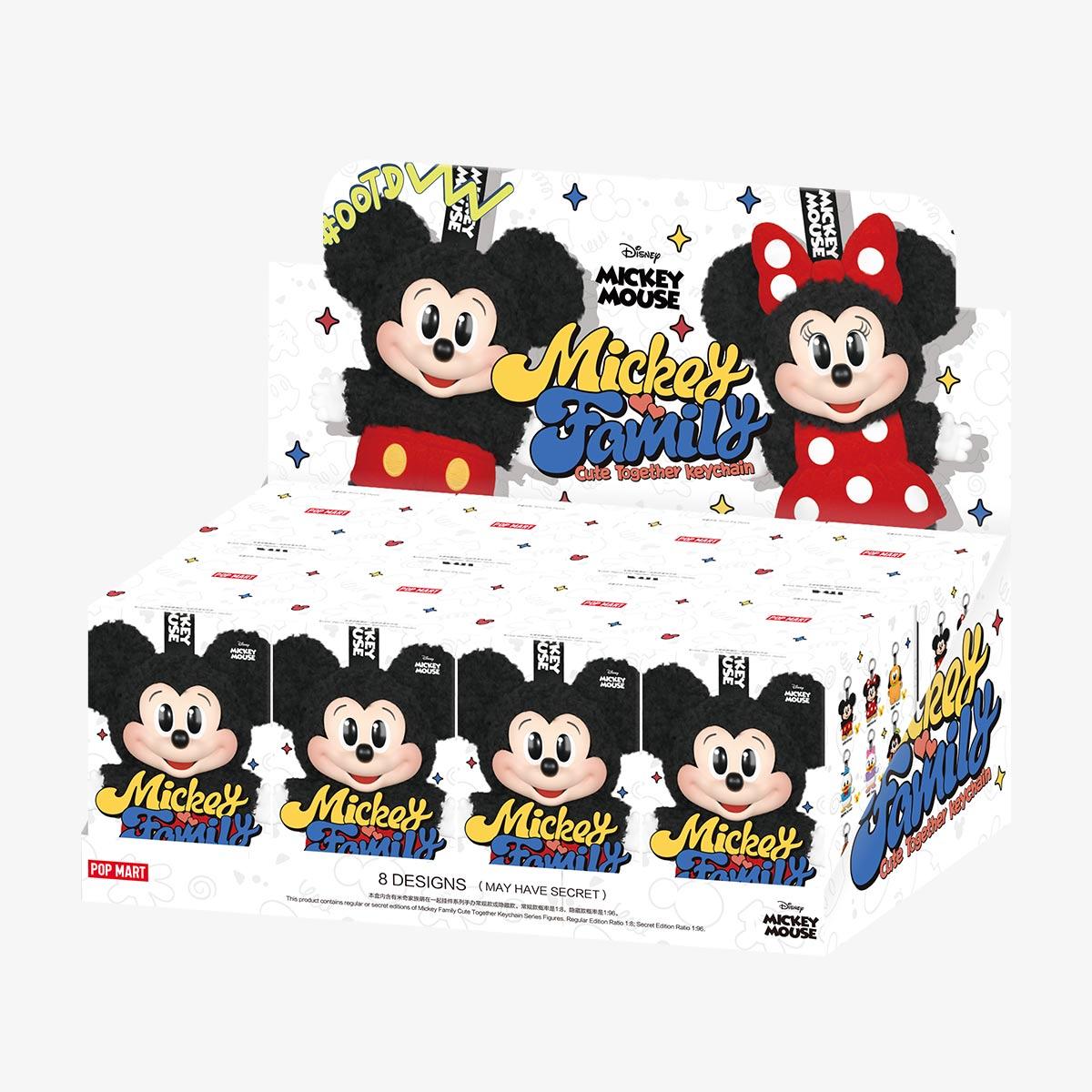 POP MART Disney Микки Семья Милые Вместе Серия Брелок Фигурки Блайнд Бокс
