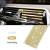 10Pcs Diamond Car Air Conditioner Outlet Strip Drill U Shape Rhinestone Clip Decoration Shiny Crystal Trim Strip Car Accessories