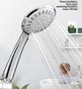 Portable High-Pressure Bathroom Shower Head with 3 Modes ABS Finish Hand Shower Accessory for Shower Room