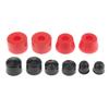 Four-Wheel Skateboard Bracket with 92A Shock Absorber PU Bowl Pad - Double Kick Longboard Large/Medium/Small