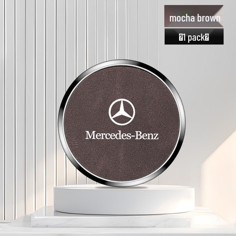 Mercedes-Benz M-Class Alloy Water Cup Coaster Anti-Slip Mat for 2005-2015, 2024-2026 Models