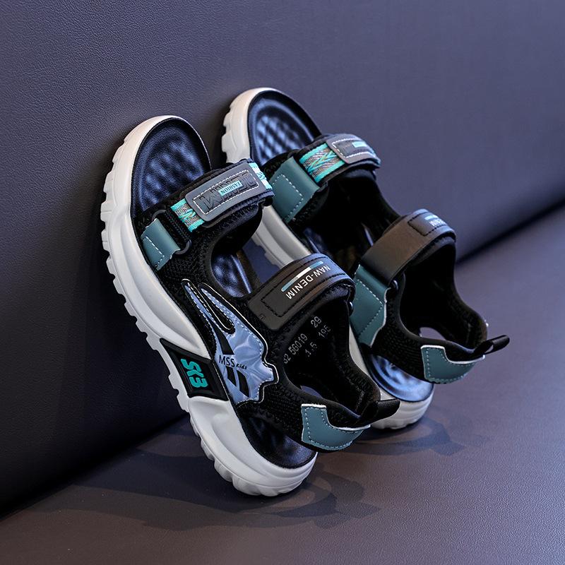 Boys Sandals Summer New Children's Fashion Versatile Soft-soled Sneakers Hollow Open-toed Beach Shoes Single Shoes