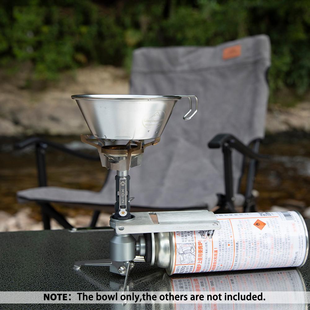 Camping Sierra-kopp i rostfritt stål Lätt och kompakt Campinggryta Vandring Kaffemugg Skålkopp