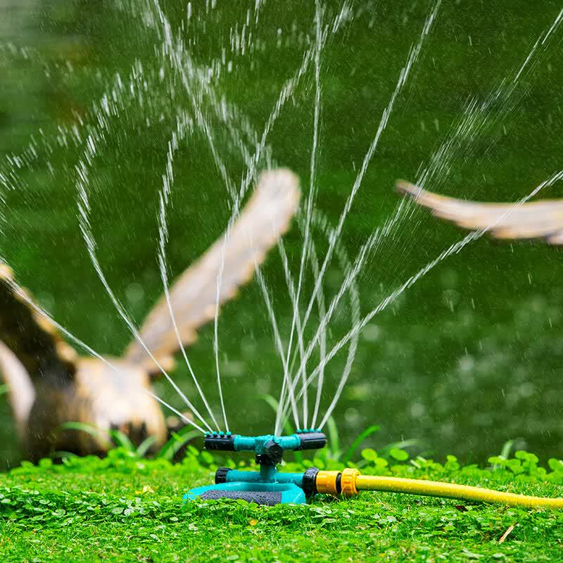 Runkanong Automatic 360-Degree Rotating Garden Sprinkler