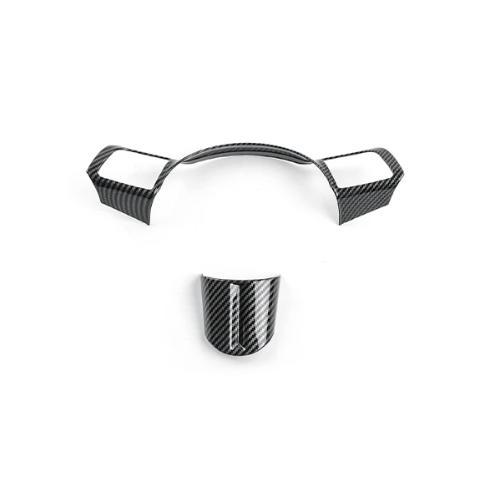 Carbon Fiber Car Steering Wheel Handle Frame Cover Trim Accessories For Hyundai KONA SX2 2026-2026 Car Tuning Supplies