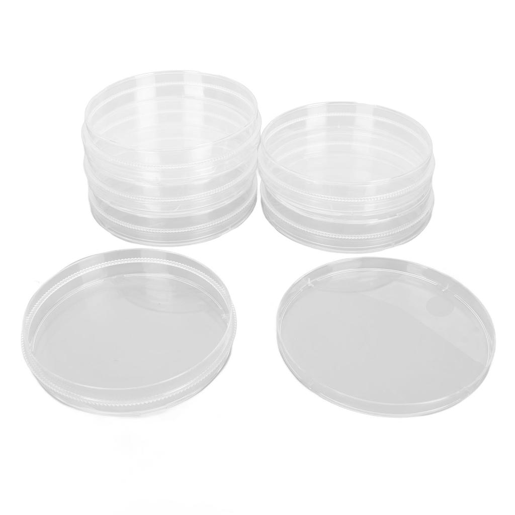 20pcs Sterile Plastic Petri Dishes with Lid 90mm Dia 15mm Deep Laboratory Petri Plate Dish for Analy