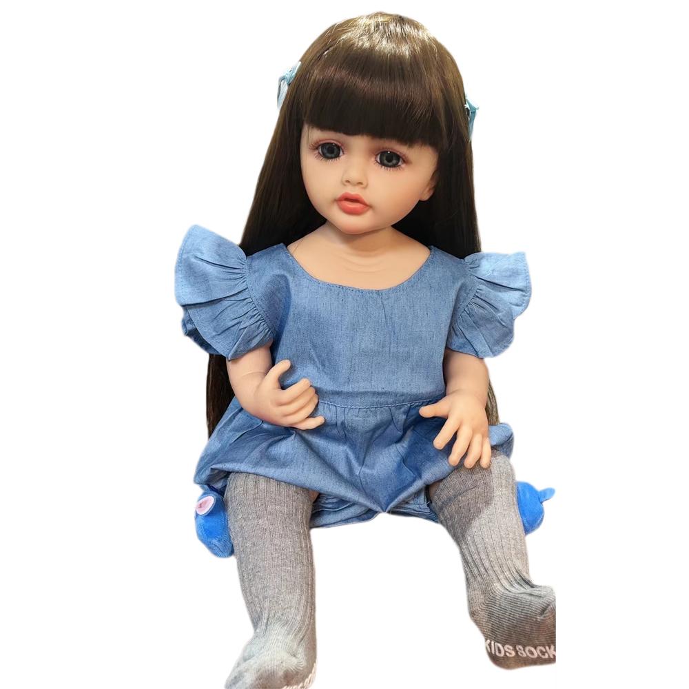 Reborn Baby Girl Dolls Made of KEIUMI 55 Cm Full Silicone Vinyl Realistic Princess Bebe Newborn Doll Toy Birthday XMAS Gift
