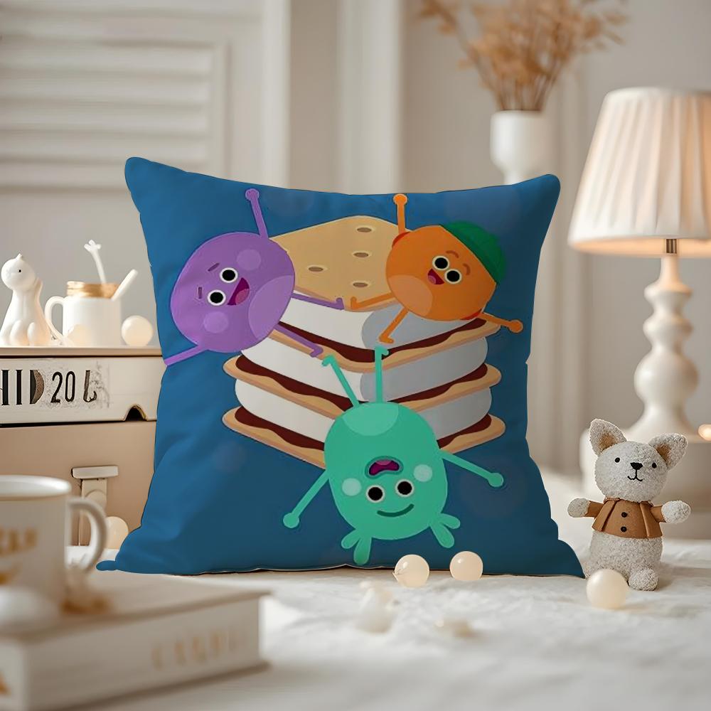 THE Bumble Nums Humble Cushion Cover Anti-dustmite Pillowcase Invisible Zipper Silky Short Plush Sofa Cushion Cover