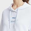 Fila 2023 Autumn New Casual Fashion Loose Knit Hoodie Sweatshirt Women Tops White A11W331206F-WT