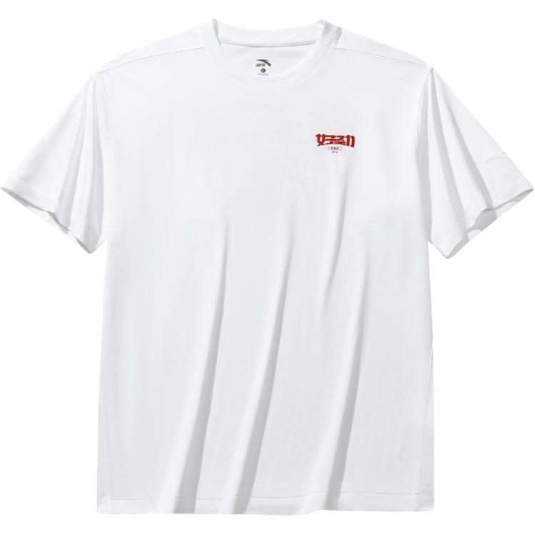 

Anta Comfortable Solid Color Short Sleeve T-Shirt Unisex Tops 172538105R-1 4XL