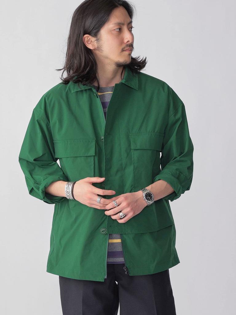 Ships Phoenix Size M Perfect for Matching Sets +phenix Men's Custom-Made Water-Repellent Military/Fisherman Shirt, Green, (114000273),