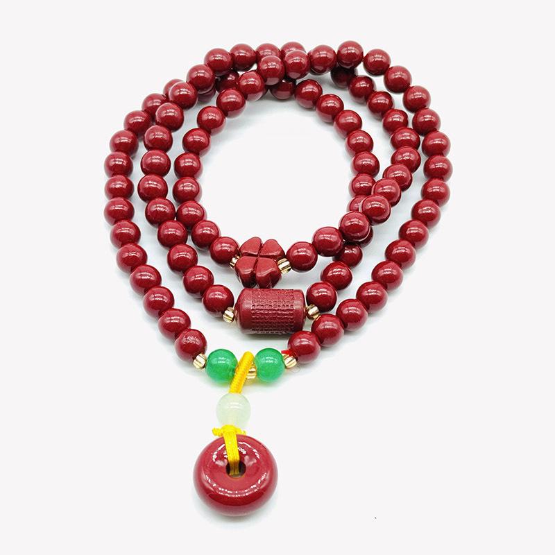 Cinnabar Lion Dance Pixiu Bracelet for Women - Floral Jewelry Gift Event