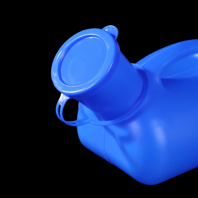 1000Ml Blue Unisex Urinal Mobile Toilet Pee Storage Tool Travel Car Pee Bottle With Lid Pee Large Capacity Urinary Bottle