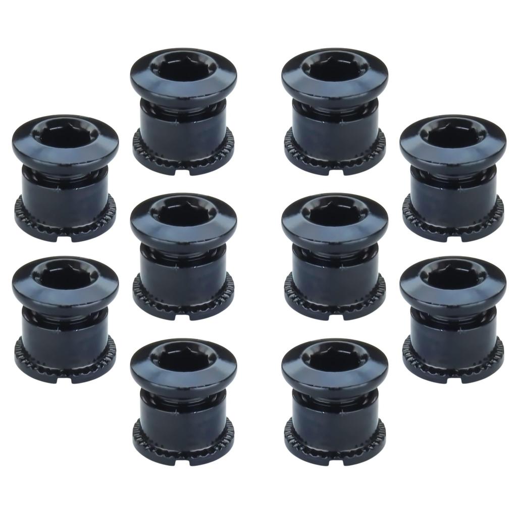 FregocS Bicycle Chainwheel Chainring Black Bolt Nut Convenient Set of