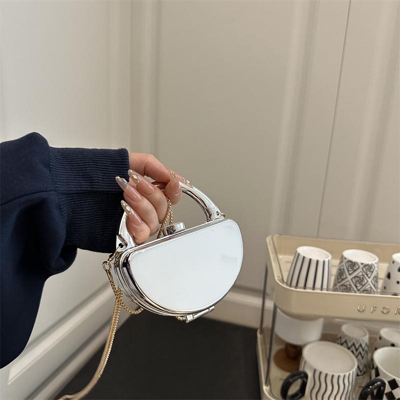 Classic Trend Hot Selling Personalized Mini Acrylic Small Square Bag Creative Shiny Fashion Versatile Crossbody Bag