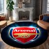1 Stück A-Arsenal Teppich, Runder Teppich, Bequem, Geeignet für Eingangsbereiche, Wohnzimmer, Büros und Schlafzimmer, Weihnachtsdekoration
