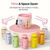 Portable Pill Dispenser Bottle Vitamin Organizer with 7 Compartments Large Capacity Anti-Mixing Wide Openings Design Easy To Use