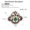 Spilla vintage con fiore in cristallo Spilla da donna color oro antico