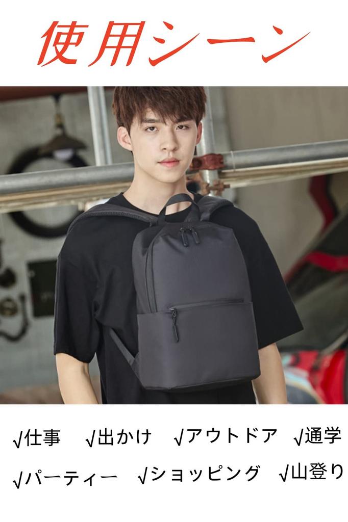 [Clair&Gina] Travel Bag, Rucksack, Oxford Cloth, Lightweight, Compact, Backpack, For Business Trips, Commuting, School, Men's, Women's (Black)