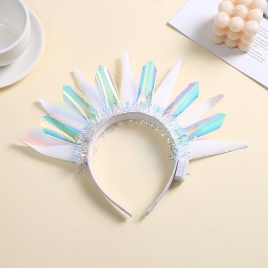 Luminous Headband LED Light Up Headwear Battery Powered Halloween Christmas Birthday Events Glow Hair Hoop Party Hair Accessory