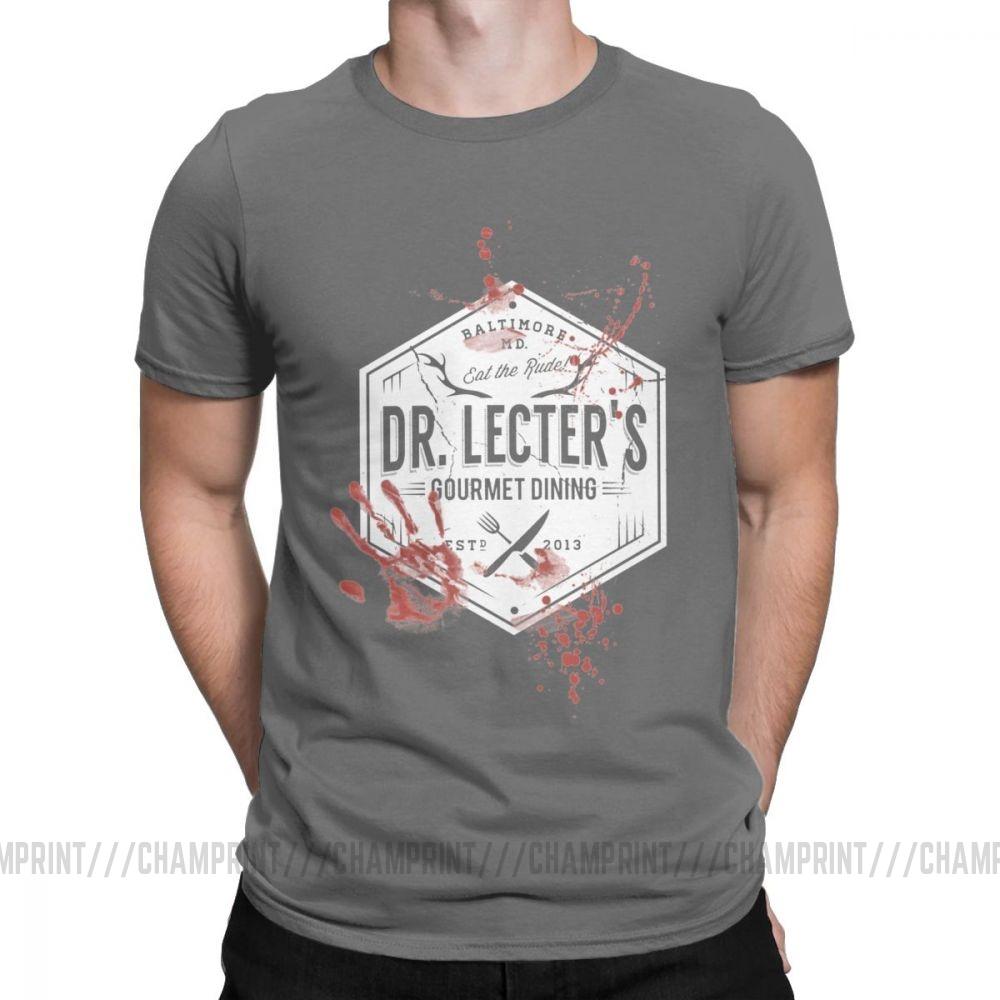 Dr. Lecters Gourmet-Dinner Hannibal Schweigen der Lämmer 100% Baumwolle Rundhals Lecter Mads Horror Hannigram T-Shirt für Männer
