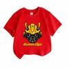 Kids Boys Girls Casual Crew Neck Short Sleeve T-Shirt, Cool Bumblebee Mecha Graphic 100% Cotton Soft Breathable Tee, Summer Daily Wear Tops for 3-12 Y