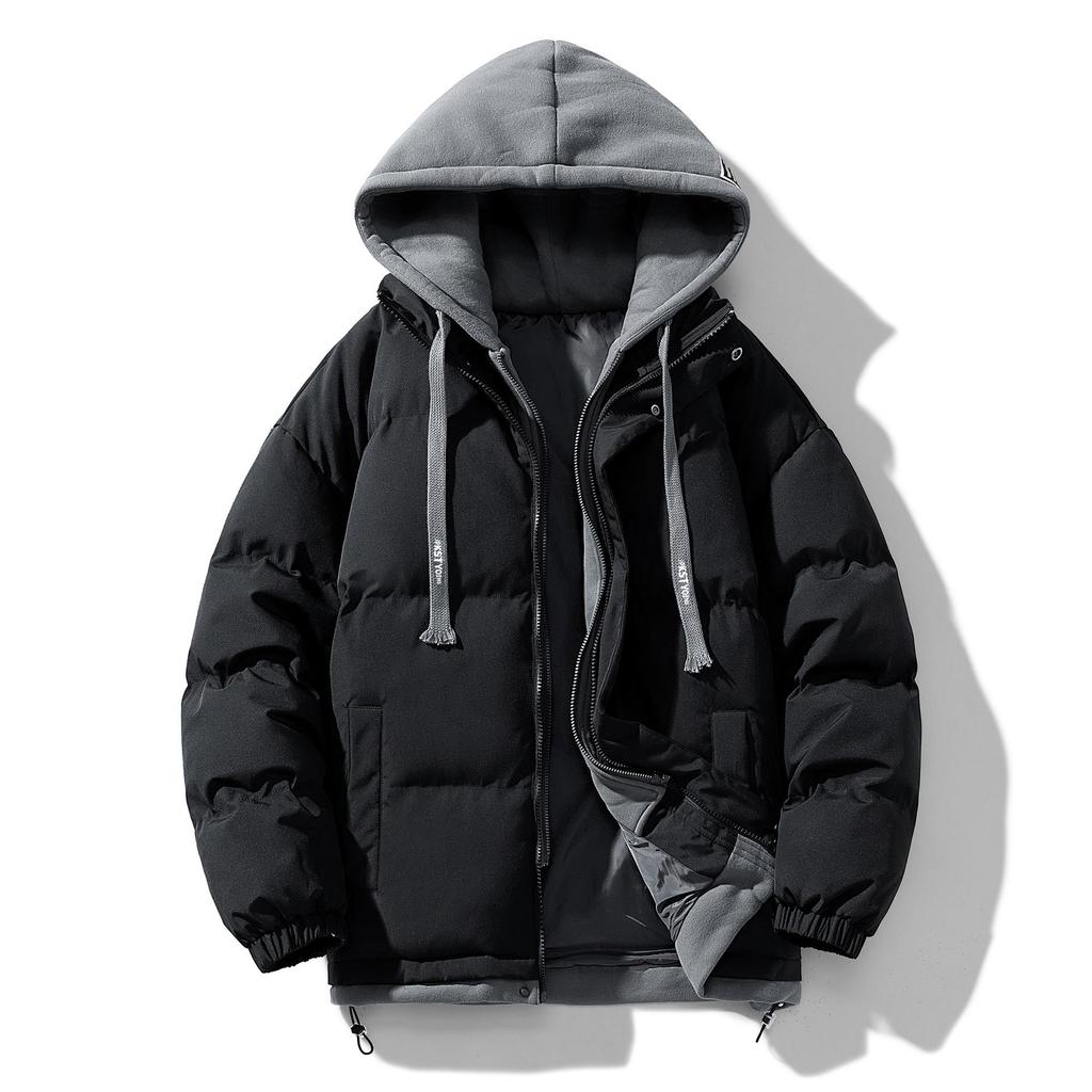 Men's Winter Loose Casual Thickened Warm Padded Jacket Japanese Trend Hooded Padded Jacket